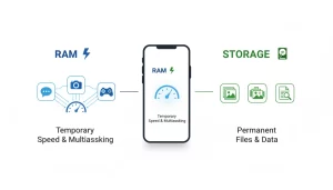 RAM-vs-Storage-Explained illustraive image
